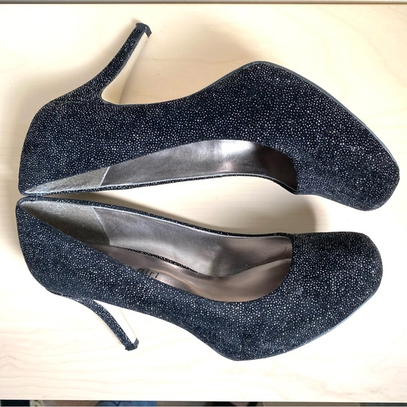 Madden Girl Black Glitter Heels - Size 8.5 Women's - Picture 2 of 14